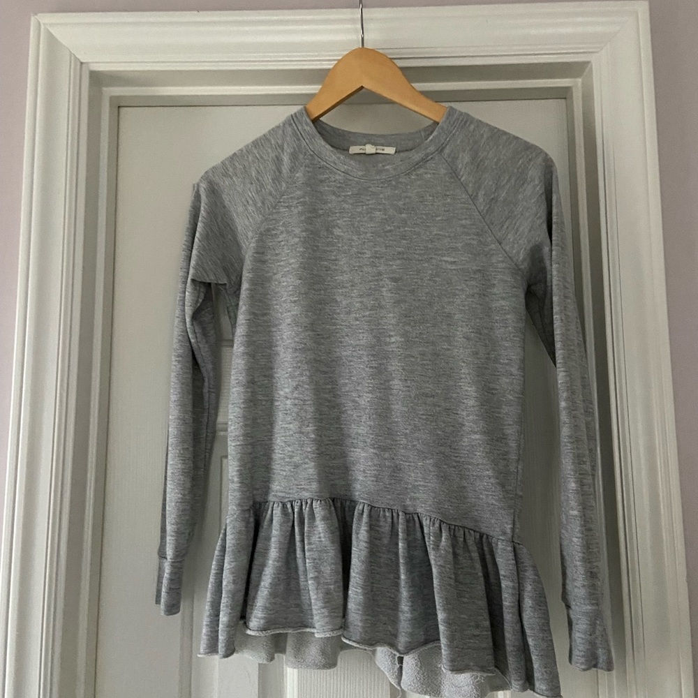5 for $20 🎉 Anthropologie pure + good gray peplum sweater xs